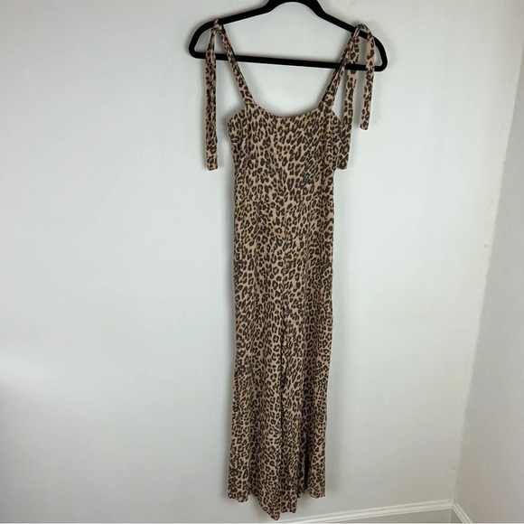 Anthropologie Faithfull The Brand Elsa Leopard Print Jumpsuit Size S / 4 - Picture 3 of 10